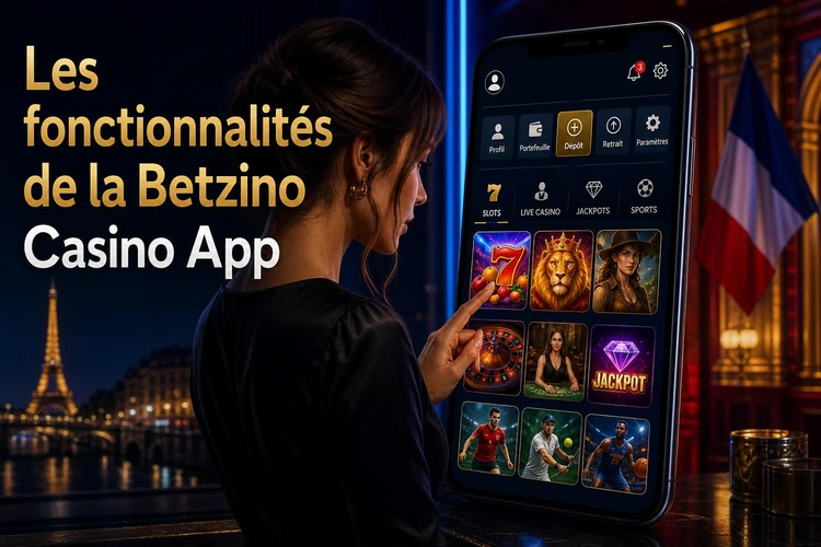 Les fonctionnalités de la Betzino Casino App