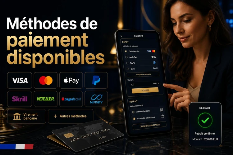 Méthodes de paiement disponibles