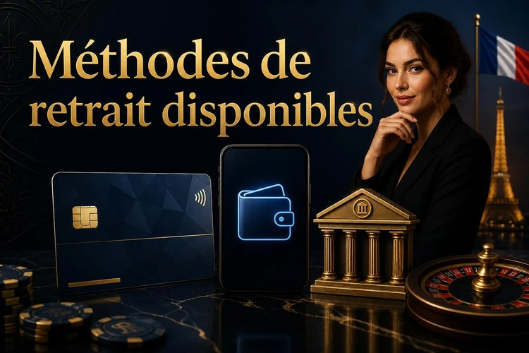 Méthodes de retrait disponibles