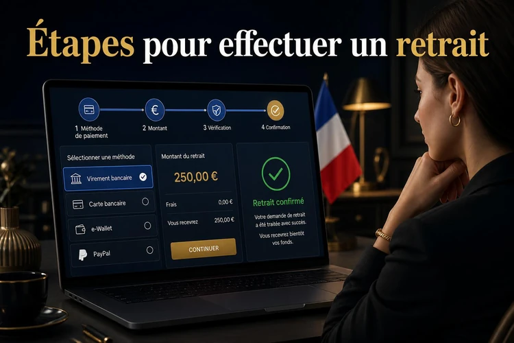 Étapes pour effectuer un retrait